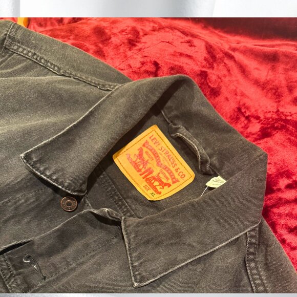 Levi's Black Denim Jacket XL Oversized Unisex NEW Streetwear - Picture 3 of 11